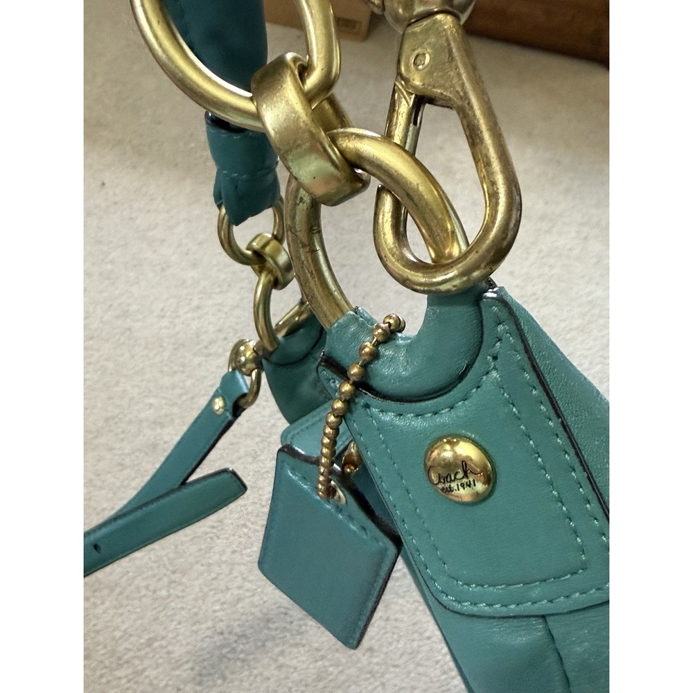 Coach Kristin Crossbody or Shoulder Hobo bag in Aegean teal color Style 16808 - Picture 8 of 14